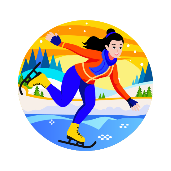 Ice Skating illustration