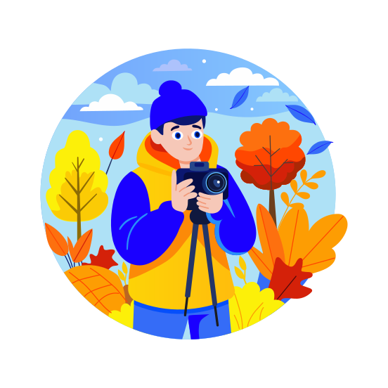 Photographer illustration