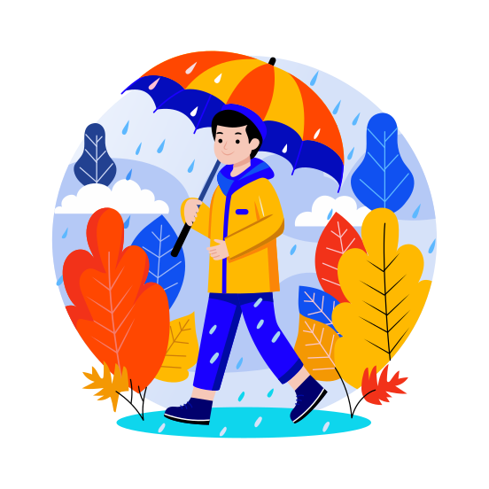 Raining Season illustration