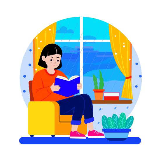 Reading illustration
