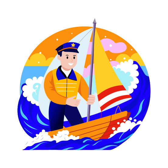 Sailing illustration