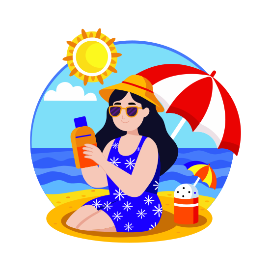 Sunscreen illustration