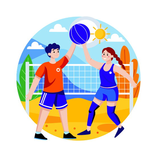 Volleyball illustration