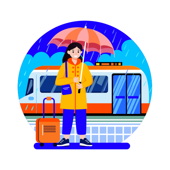 Waiting illustration