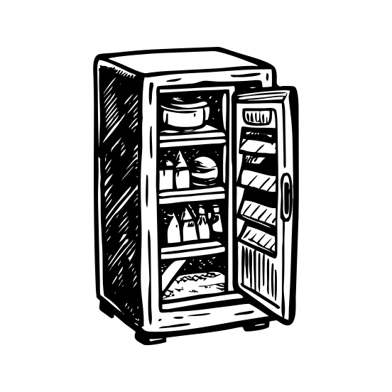 Refrigerator illustration