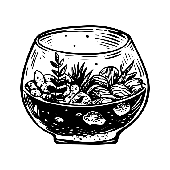 Terrarium illustration