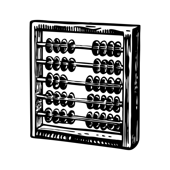 Ancient Abacus illustration