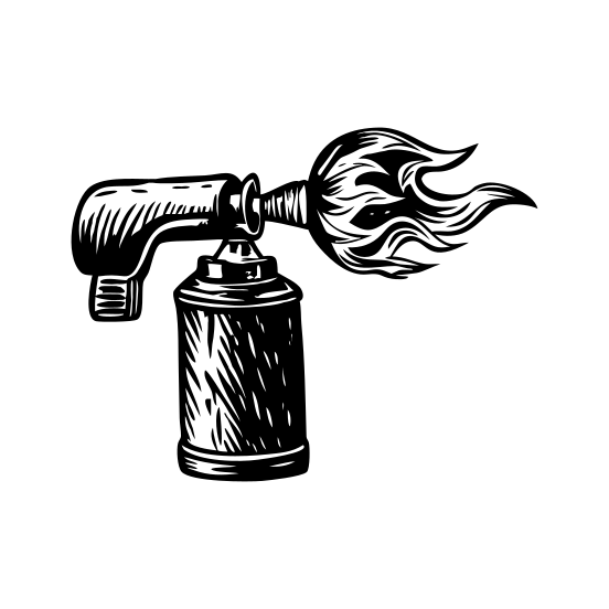 Blowing Torch illustration