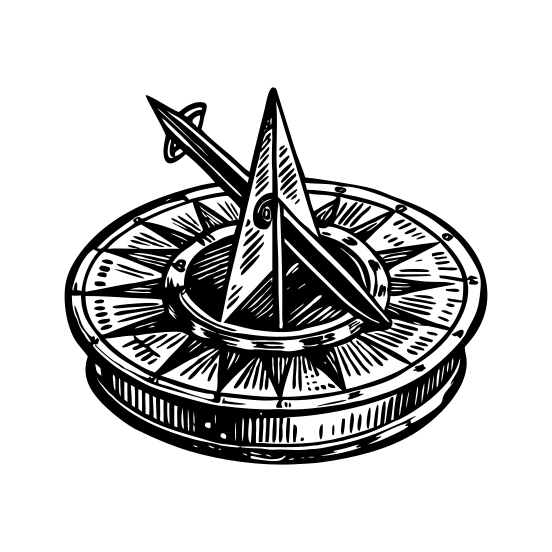 Engraved Sundial illustration