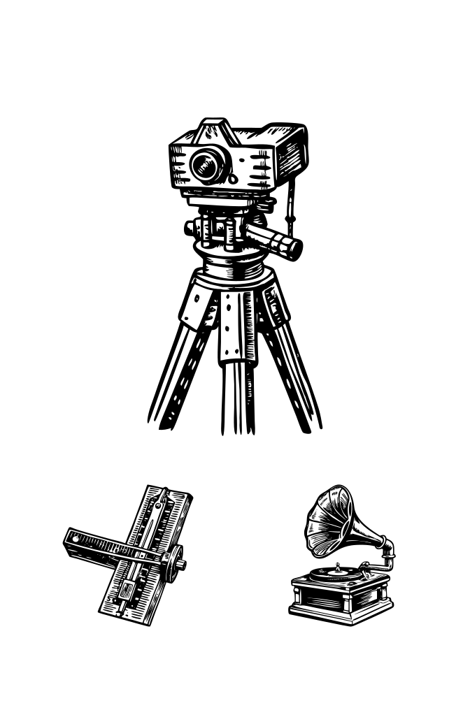 Vintage Scientific Equipment Art Set Large Set Preview