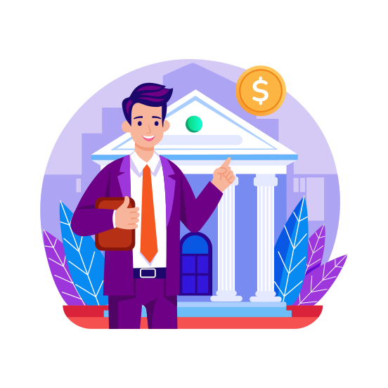 Banker illustration