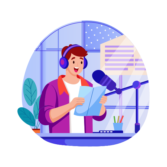 Broadcaster illustration