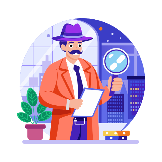 Detective illustration