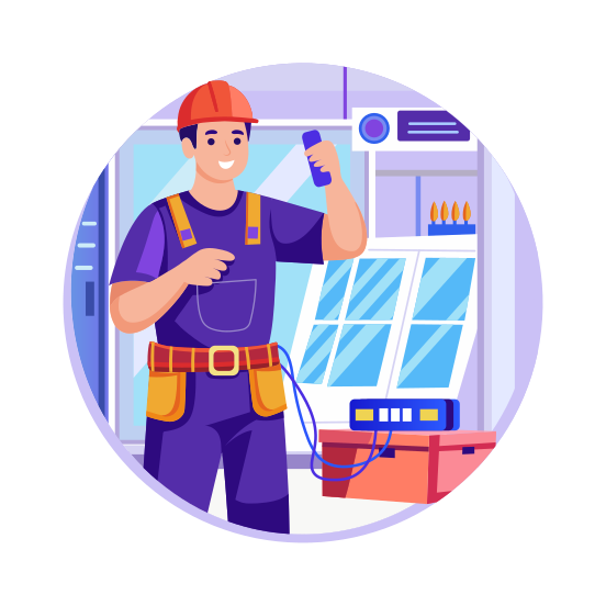 Electrician illustration
