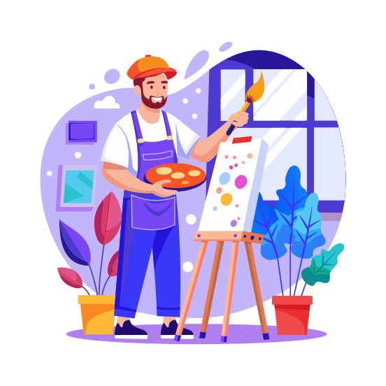 Painter illustration