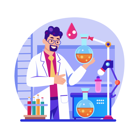 Scientist illustration