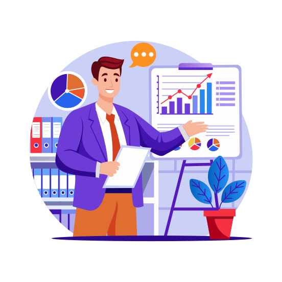 Statistician illustration