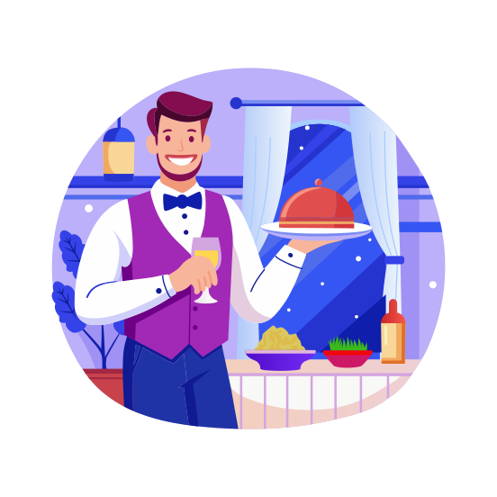 Waiter illustration