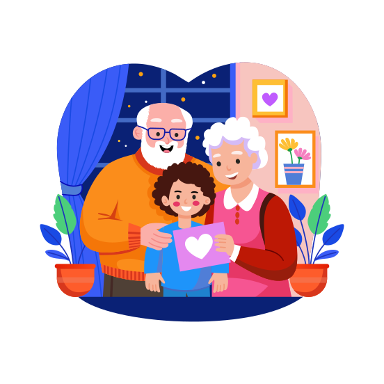 Grandparents illustration