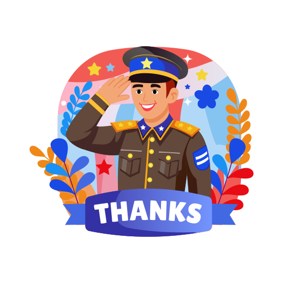 Salute illustration