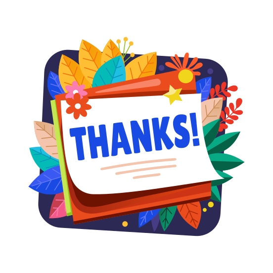 Thanks Note illustration