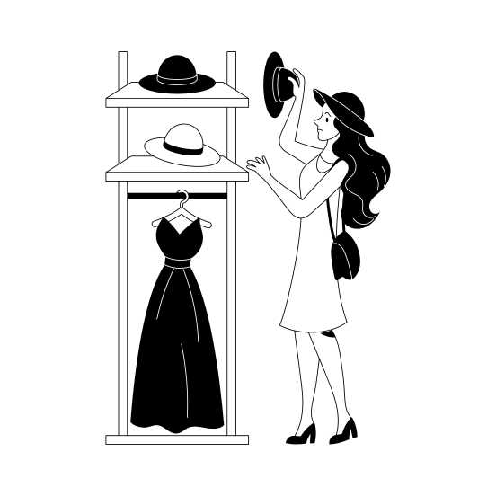 Boutique Shopping illustration