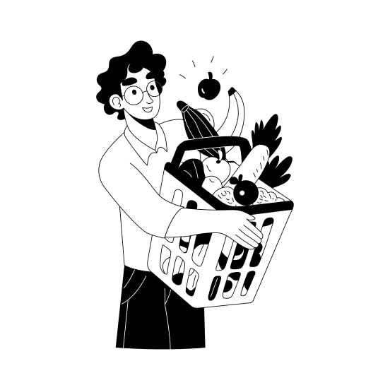 Grocery Shopping illustration