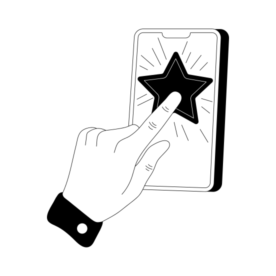 Online Rating illustration