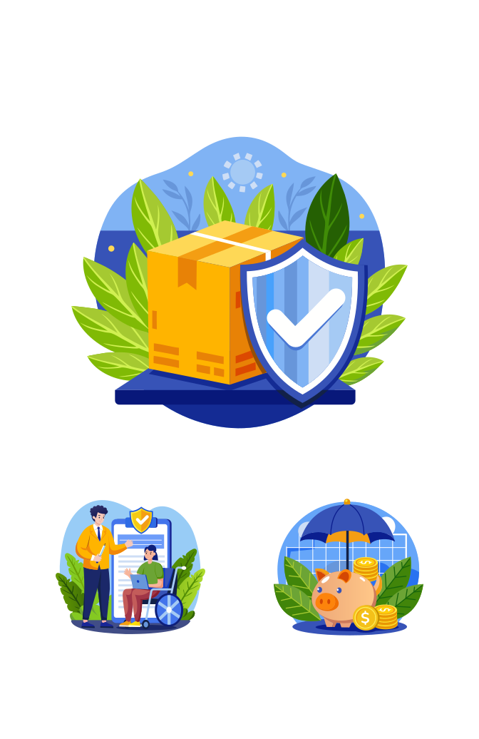 Insurance Illustration Art Set Large Set Preview