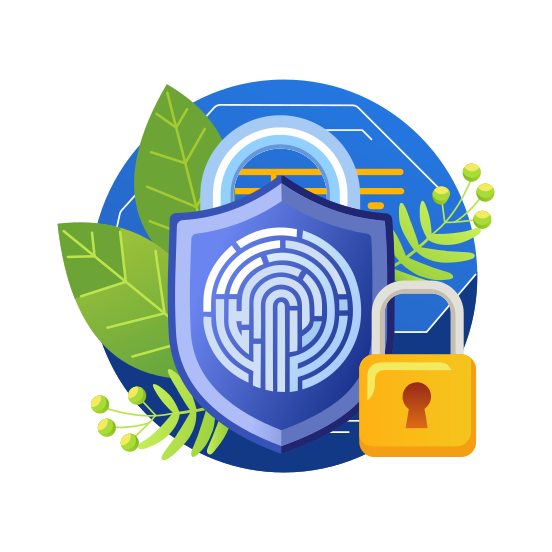 Fingerprint Lock illustration