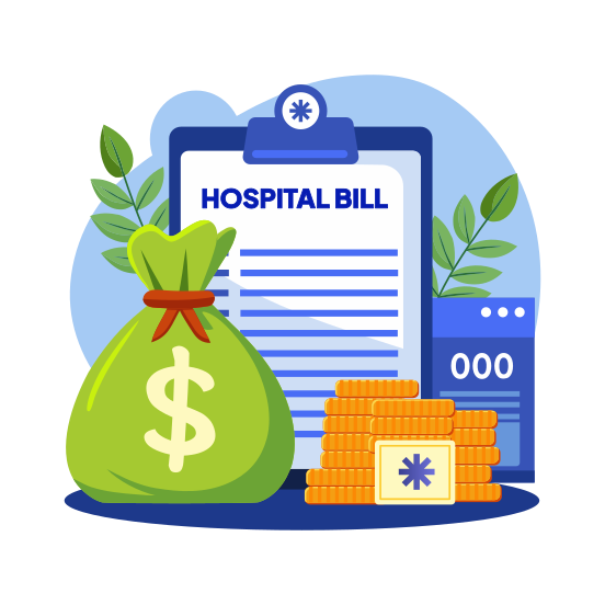 Hospital Bill illustration