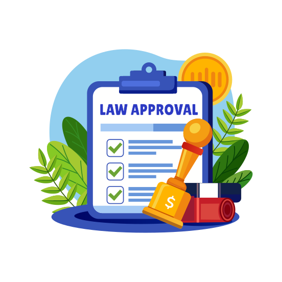 Law Approval illustration