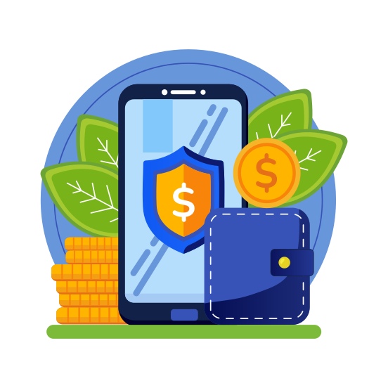 Mobile Wallet illustration