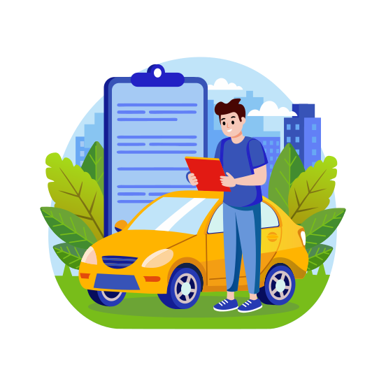 Reviewing Document illustration