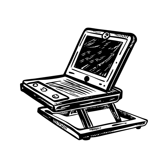 Laptop Stand illustration