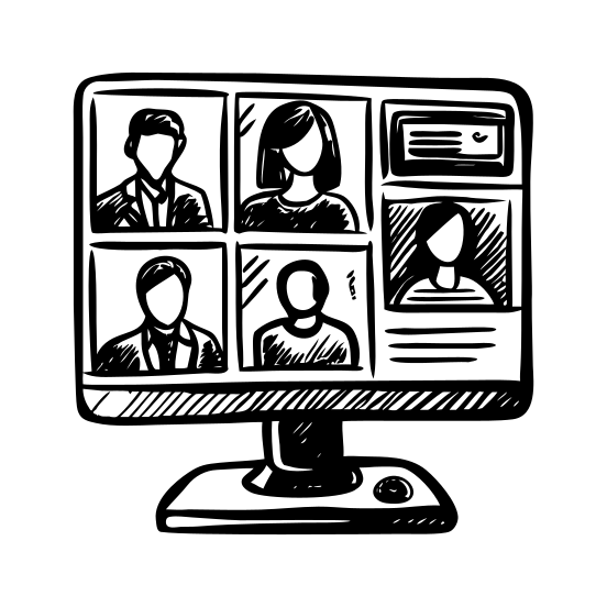 Online Meeting illustration