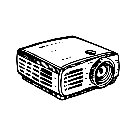 Projector illustration