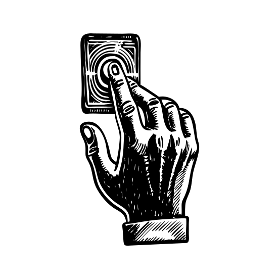 Touchscreen illustration