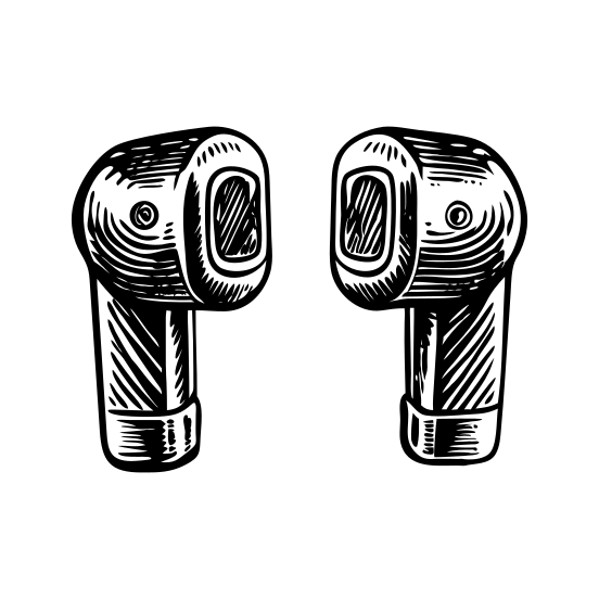 Wireless Earbuds illustration