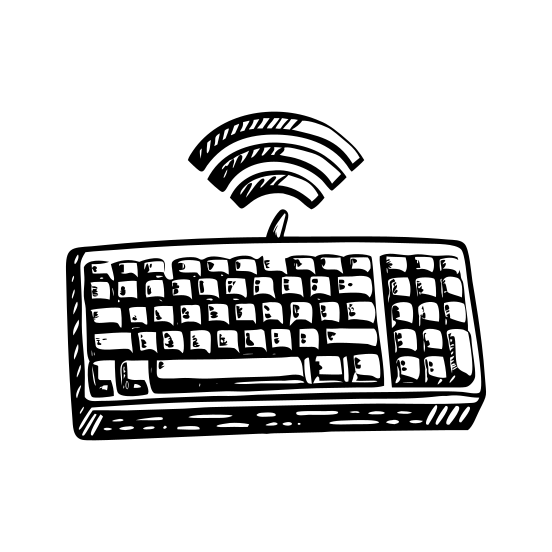 Wireless Keyboard illustration