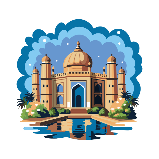 Agra Mosque illustration