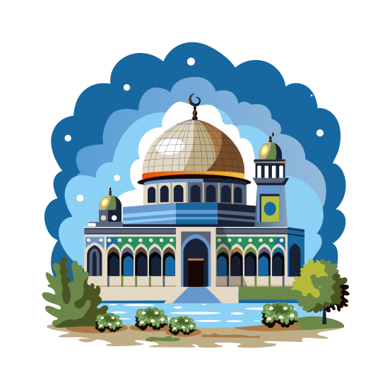 Aqsa Mosque illustration