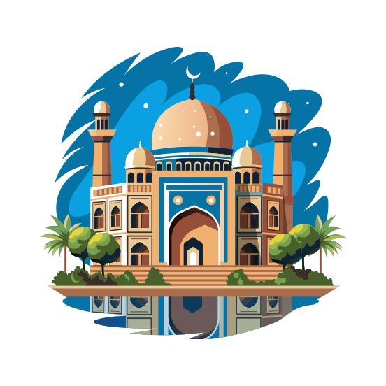 Badshahi Mosque illustration