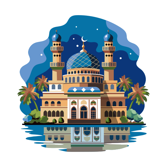 Beautiful Masjid illustration