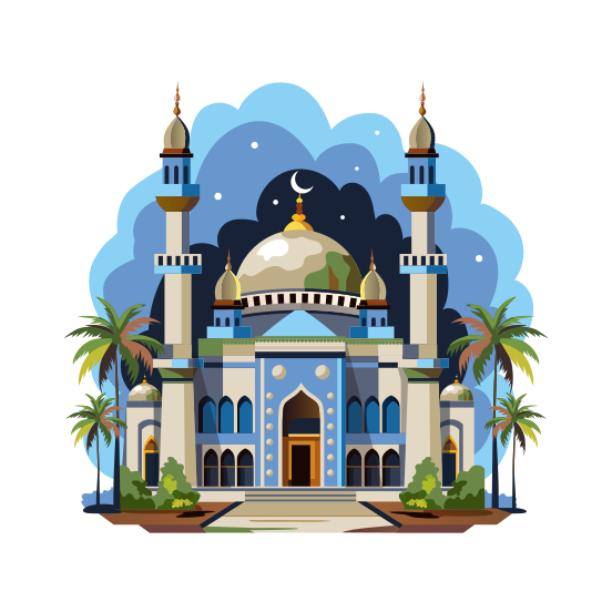 Beautiful Mosque illustration