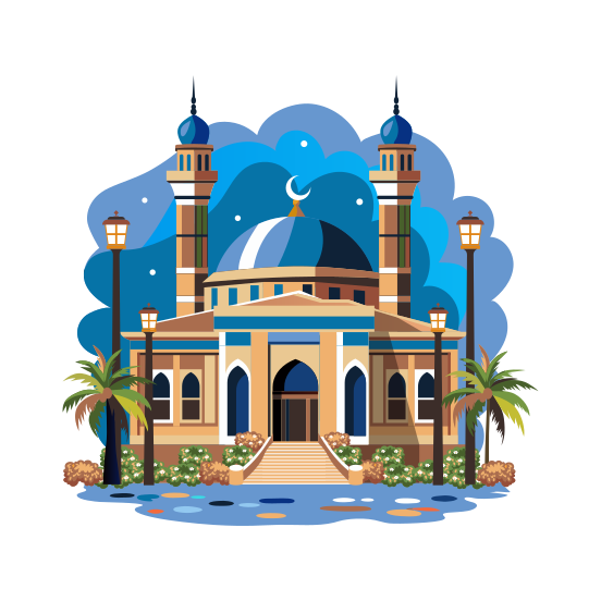 Blue Mosque illustration