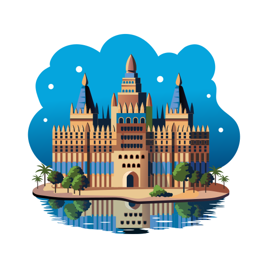 Djenne Mosque illustration