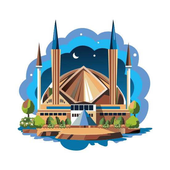 Faisal Mosque illustration
