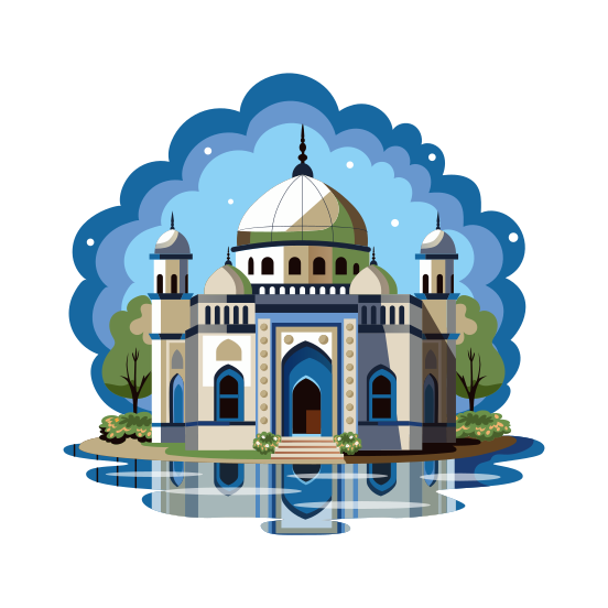 Holy Mosque illustration