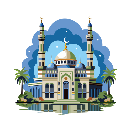 Iconic Mosque illustration